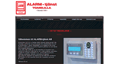 Desktop Screenshot of alarm-tjanst.se