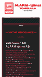 Mobile Screenshot of alarm-tjanst.se