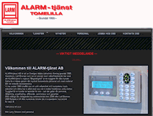 Tablet Screenshot of alarm-tjanst.se